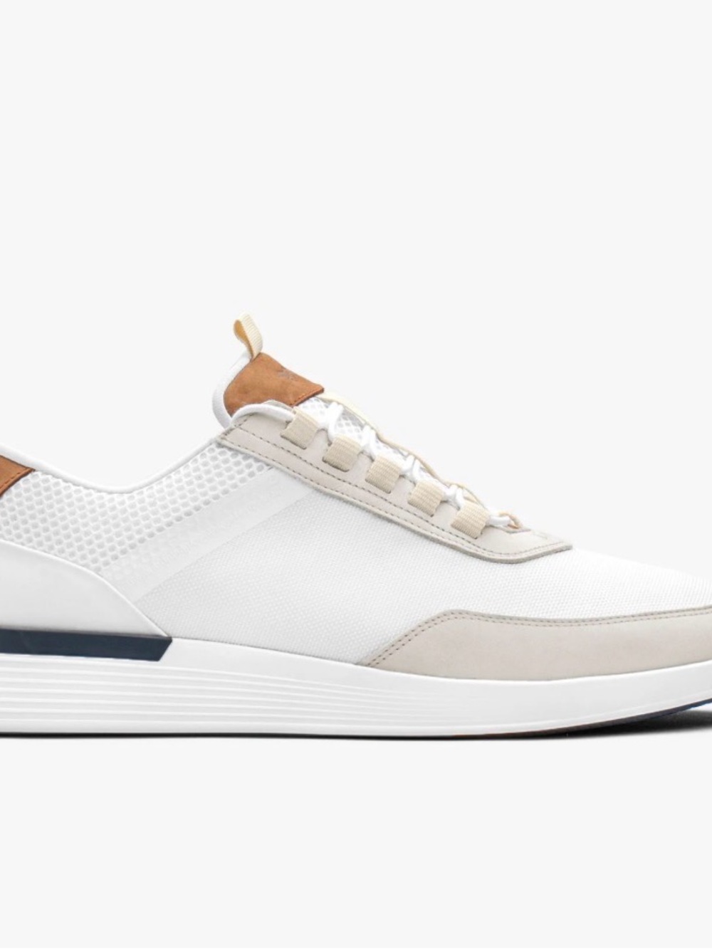 Men's Wolf and Shepard White & Tan Trend Sneakers